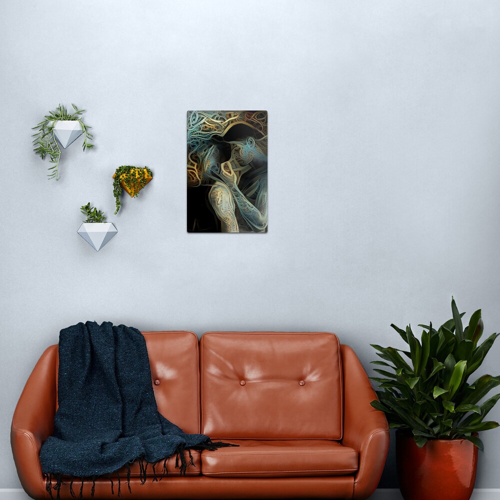 The First Touch Metal Print