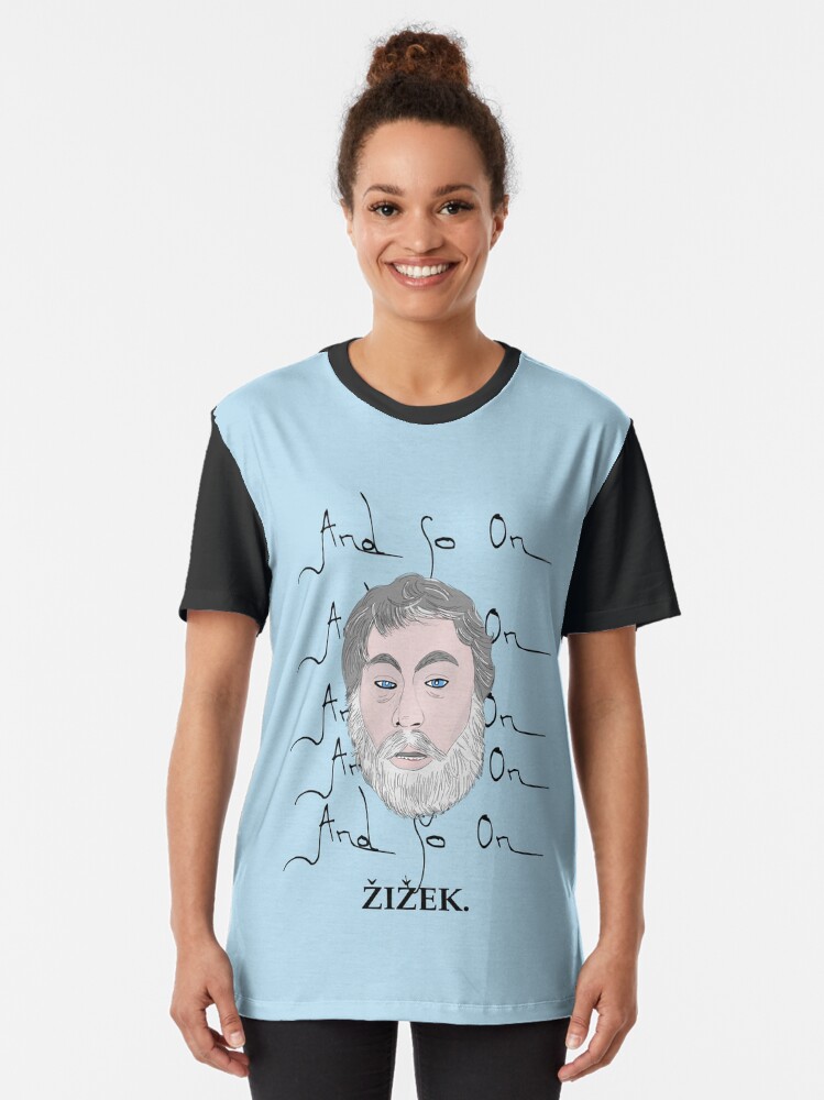 Alternate view of Zizek and so on Graphic T-Shirt