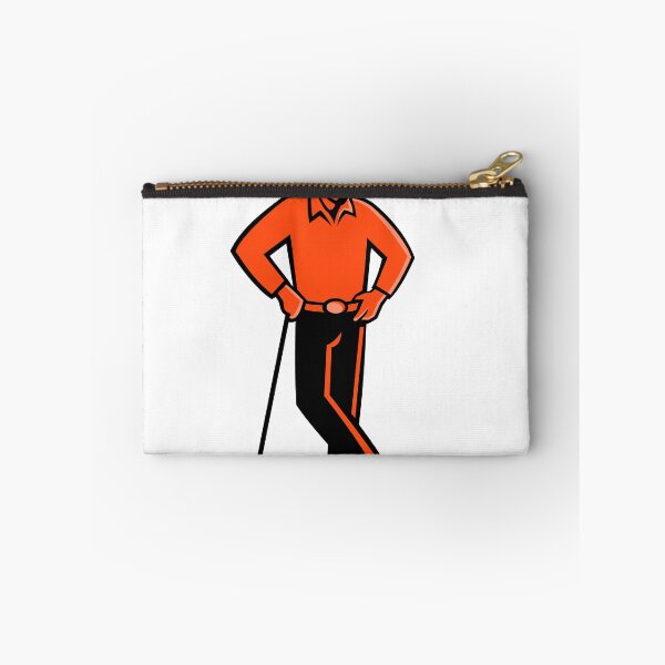 Item preview, Cowboy Golfer Leaning Golf Club Mascot designed and sold by patrimonio.