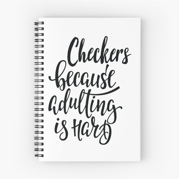 Item preview, Checkers Because Adulting Is Hard designed and sold by ProjectX23.