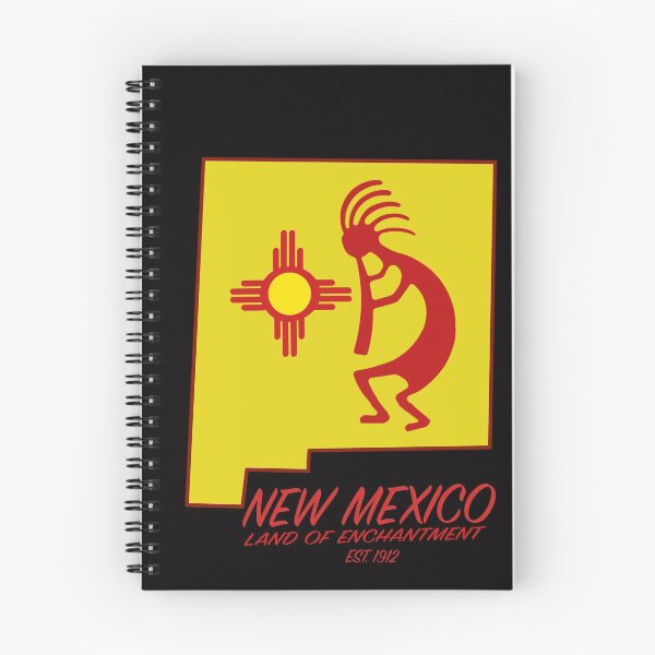 Item preview, New Mexico Land of Enchantment Kokopelli Zia Symbol designed and sold by NewMexicoTees.