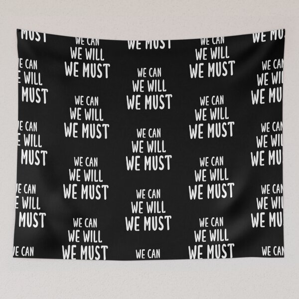 Item preview, We Can We Will We Must - Navarro Cheerleading (Black) designed and sold by quoteedesigns.
