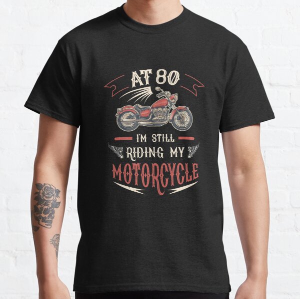 Funny 80th Birthday Gift 80 Year - Grandpa Motorcycle product Classic T-Shirt