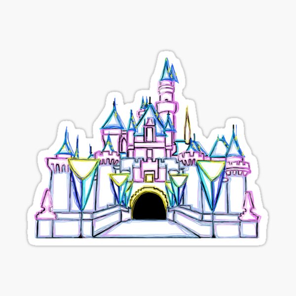 Sleeping Beauty Castle Terrarium Transparent Sticker – Wish Upon Magic
