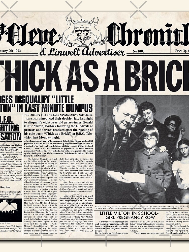 Jethro Tull: the story behind Thick As A Brick