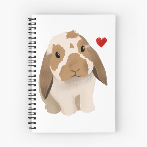 Item preview, Holland Lop Barry w/ heart designed and sold by Maryam Hedayat.