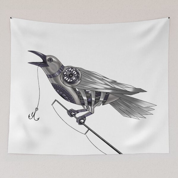 Item preview, Robot Fish Crow designed and sold by JupiterSoup.