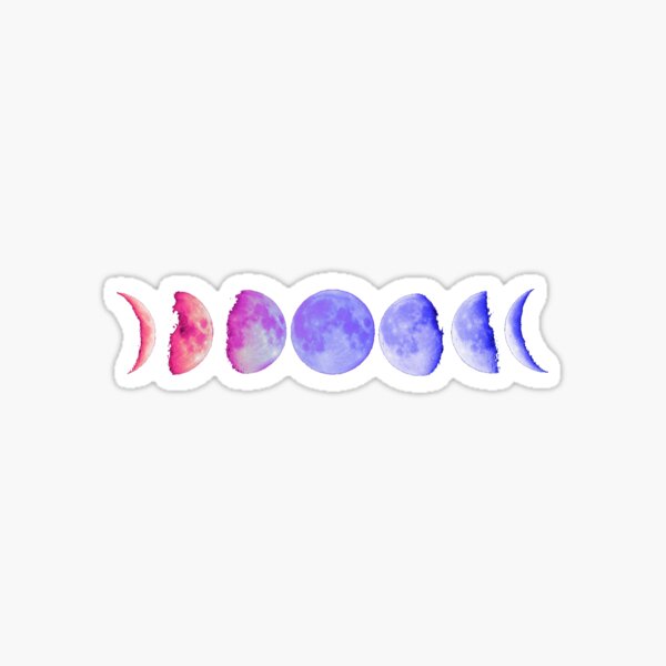 Moon Phases Stickers | Redbubble