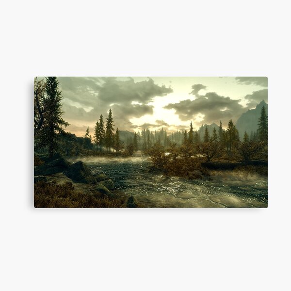 Skyrim landscape Canvas Print