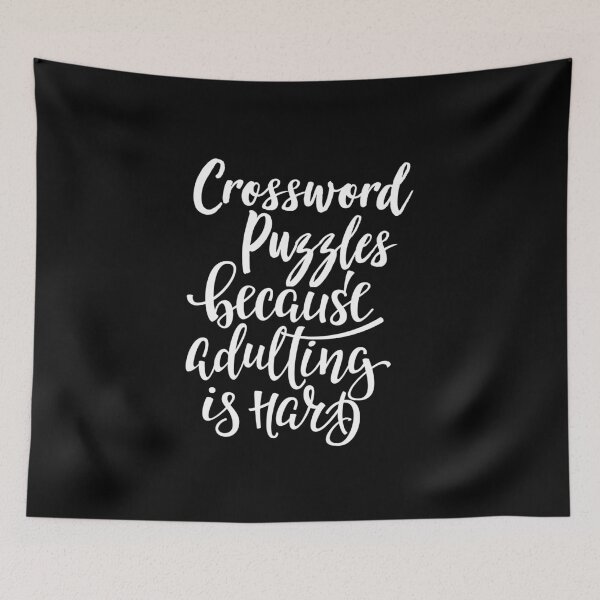Item preview, Crossword Puzzles Because Adulting Is Hard designed and sold by ProjectX23.