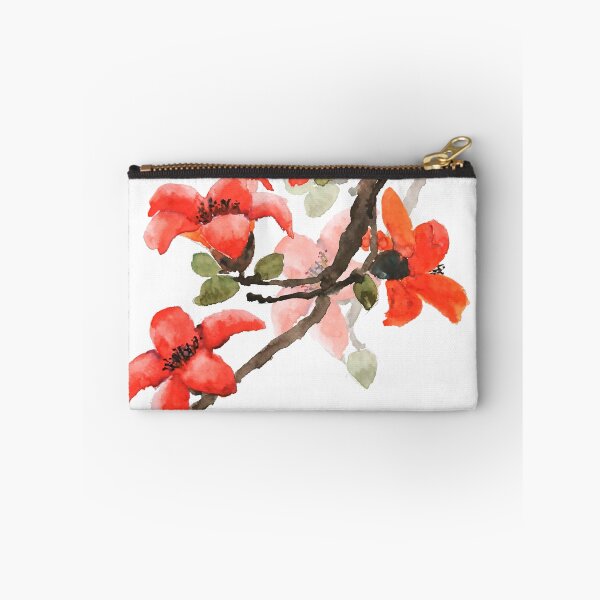 Item preview, red orange kapok flowers painting  designed and sold by ColorandColor.