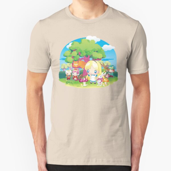Alice in Wonderland - Chibi Adventure! Slim Fit T-Shirt