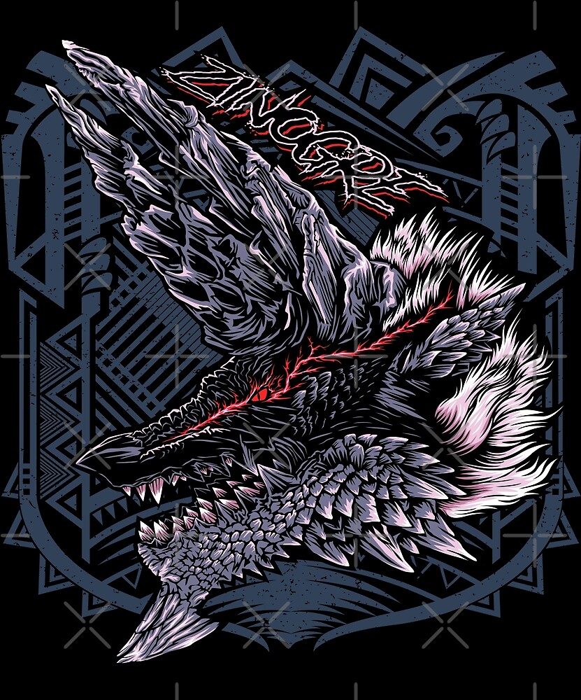 Zinogre MHW By Dan Dee Redbubble   Flat,1000x1000,075,f.u7 