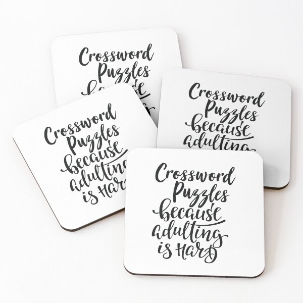 Item preview, Crossword Puzzles Because Adulting Is Hard designed and sold by ProjectX23.