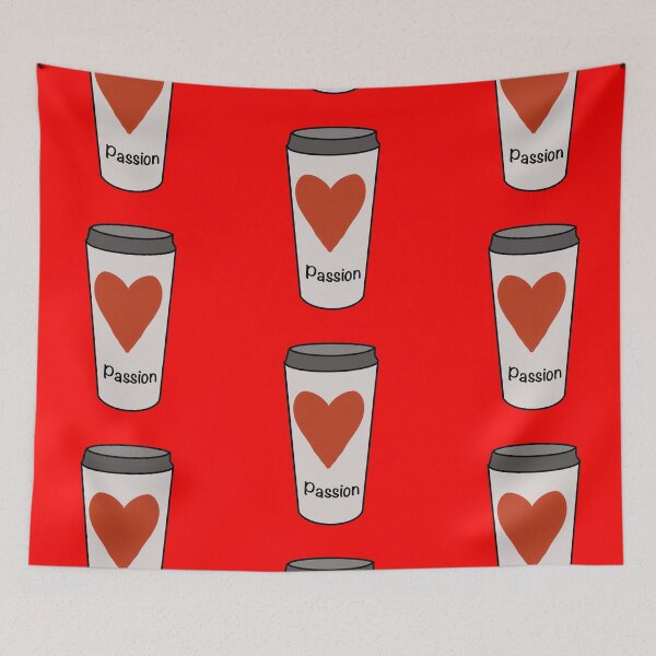 Item preview, Coffee Passion - White, Red and Grey designed and sold by Paul Corps.