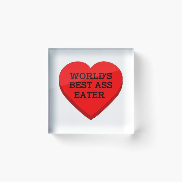 Item preview, Vulgar Candy Hearts - World's Best - Red designed and sold by ScapegoatPrints.