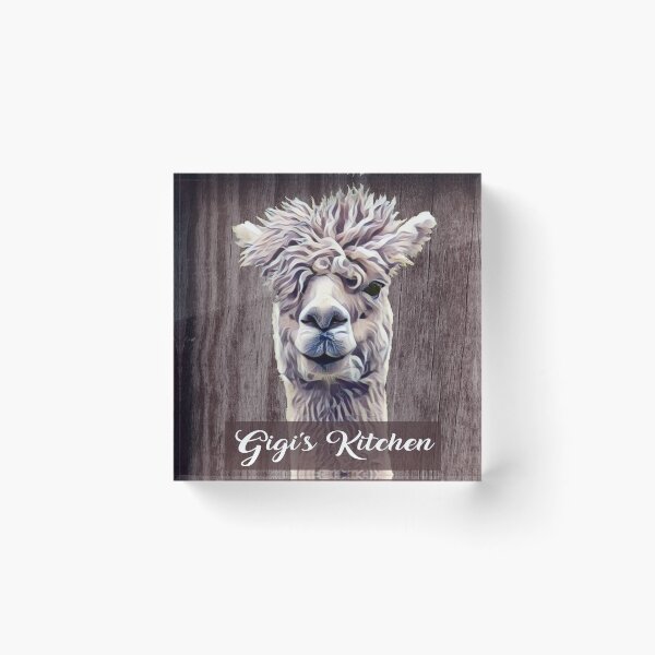 Item preview, Llama Alpaca Gigi's Grandma's Kitchen  designed and sold by lorrinani.