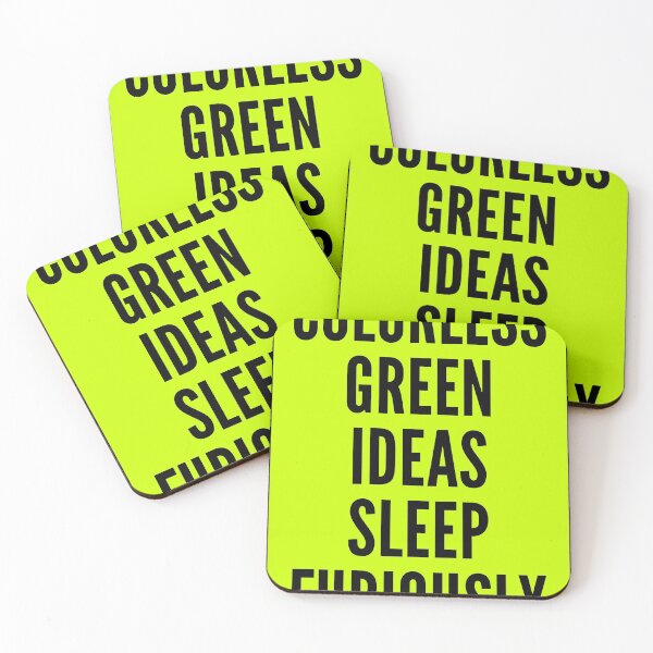 Item preview, colorless green ideas sleep furiously designed and sold by QuoteSpirations.