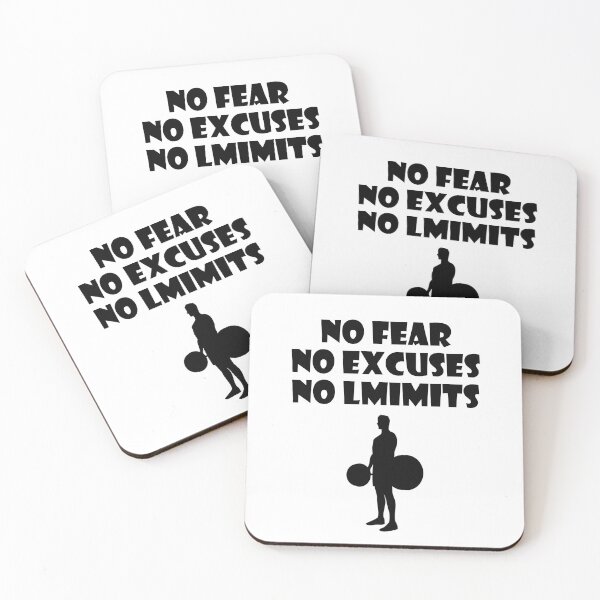 Item preview, NO FEAR NO EXCUSES NO LIMITS designed and sold by trainingclothes.