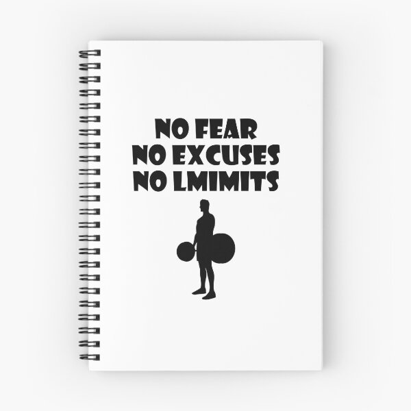 Item preview, NO FEAR NO EXCUSES NO LIMITS designed and sold by trainingclothes.