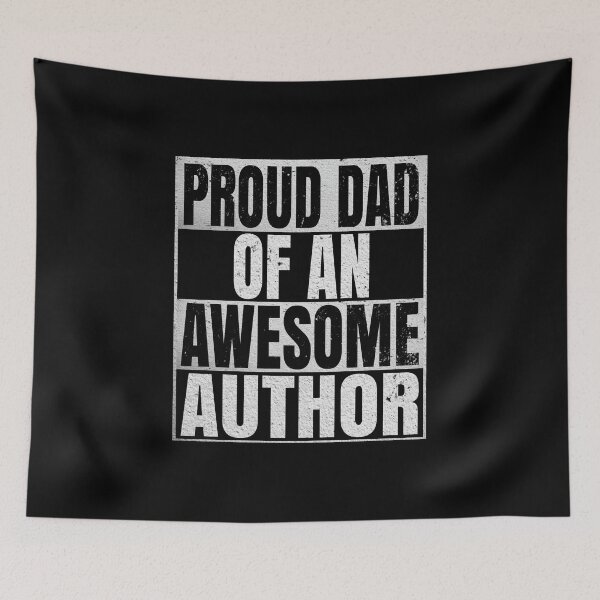 Item preview, Proud Dad Of An Awesome Author Gift - Funny Writing product designed and sold by Grabitees.