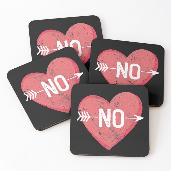 Item preview, Heart with No Anti Valentines Day Saying Cute Arrow Not In Love designed and sold by alenaz.