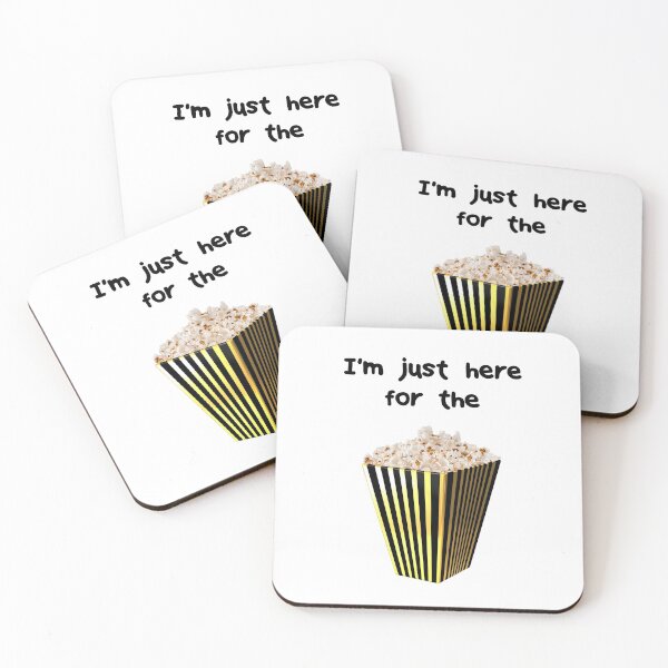 Item preview, Funny Statement  - Im just here for the popcorn designed and sold by talgursmusthave.