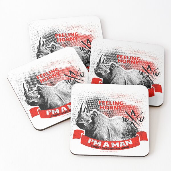 Item preview, Feeling Horny, Rhino Horn, Rhinoceros, Chubby Unicorn, Wild Animal  designed and sold by wawanimals.