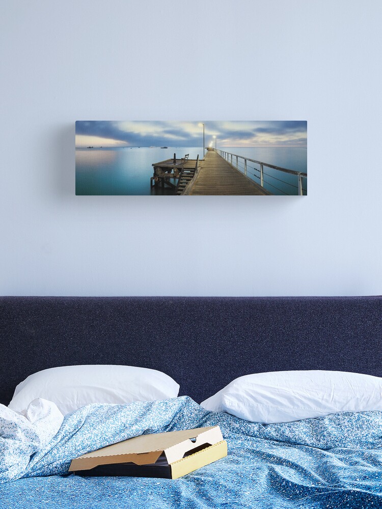 Thumbnail 2 of 3, Canvas Print, Beachport Jetty, South Australia designed and sold by Chockstone.