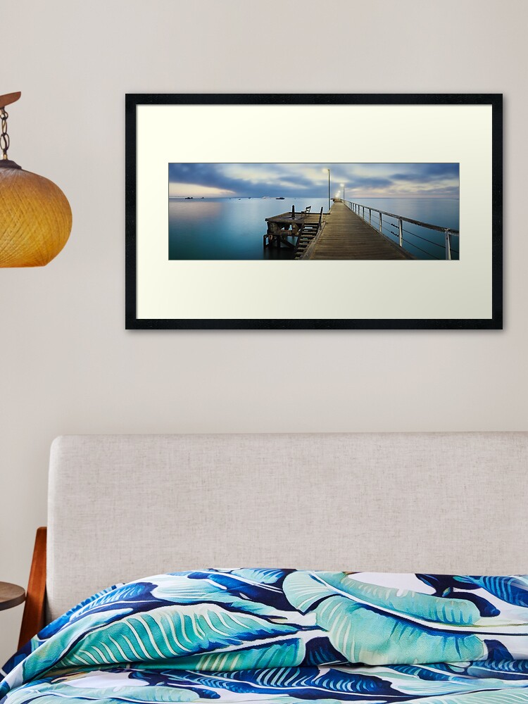 Thumbnail 2 of 7, Framed Art Print, Beachport Jetty, South Australia designed and sold by Chockstone.