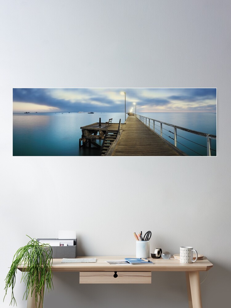 Thumbnail 2 of 3, Poster, Beachport Jetty, South Australia designed and sold by Chockstone.