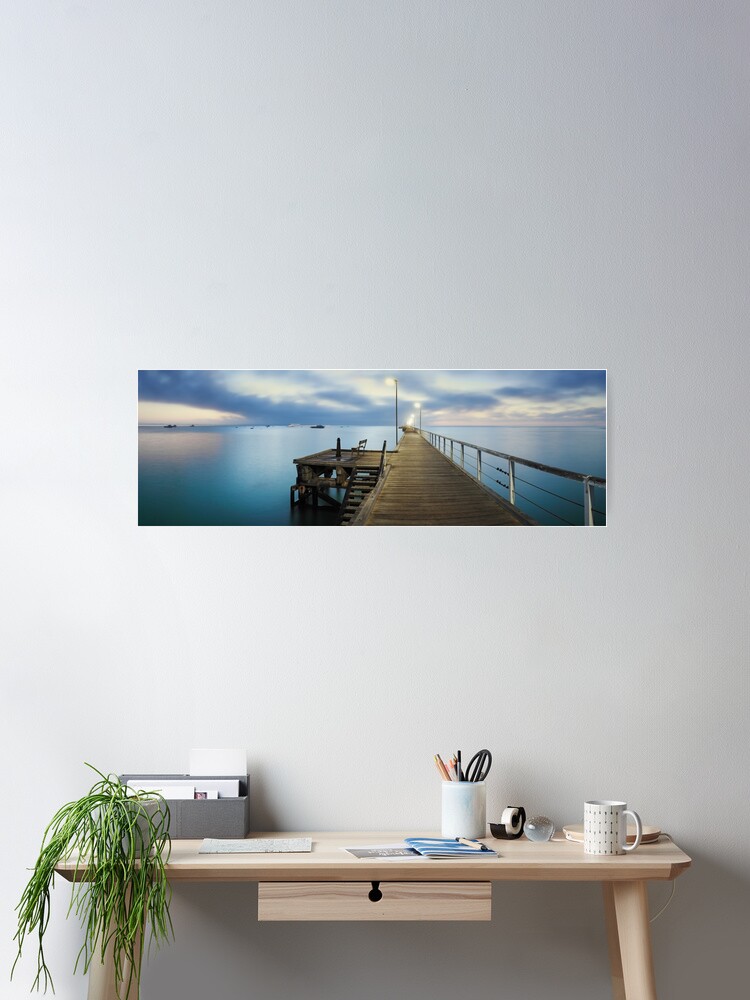 Thumbnail 2 of 3, Poster, Beachport Jetty, South Australia designed and sold by Chockstone.