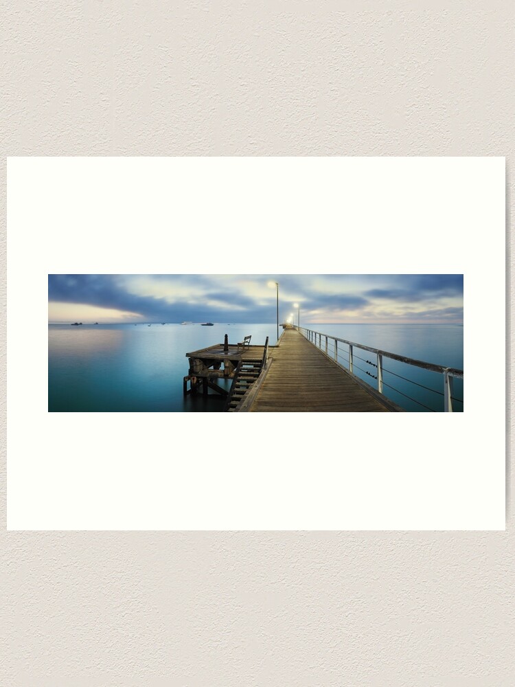 Thumbnail 1 of 3, Art Print, Beachport Jetty, South Australia designed and sold by Chockstone.
