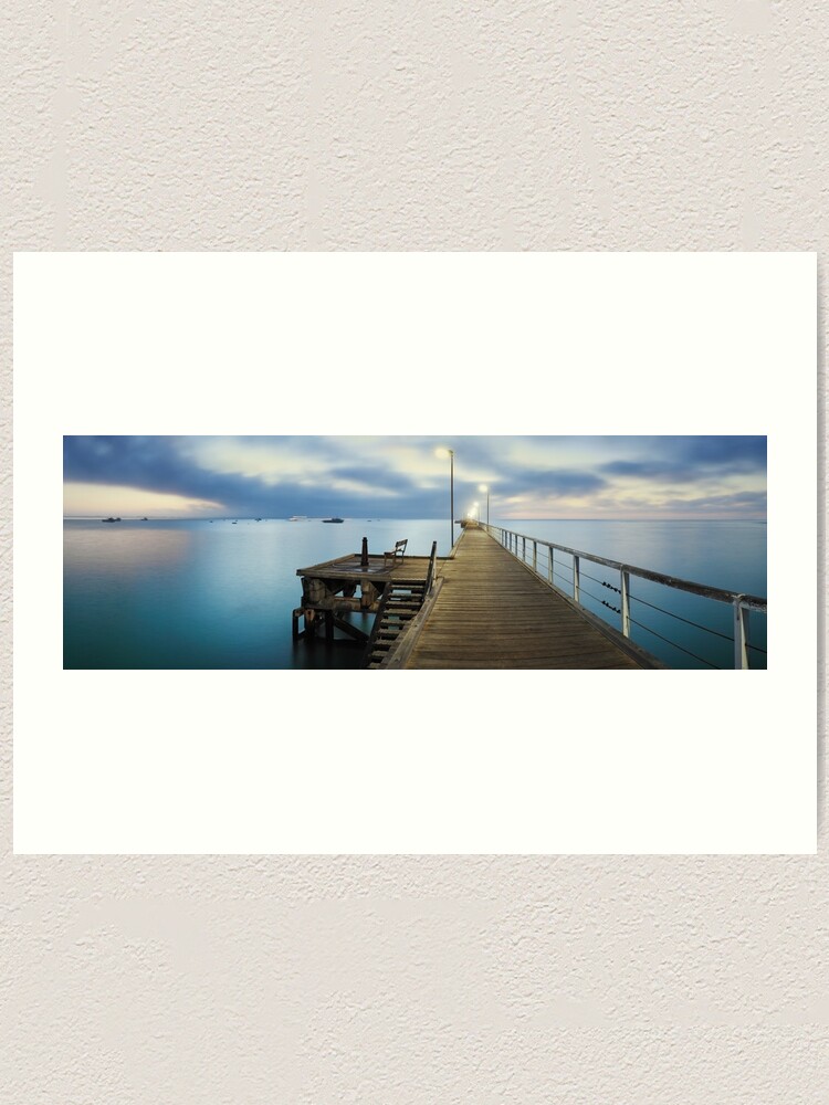 Thumbnail 1 of 3, Art Print, Beachport Jetty, South Australia designed and sold by Chockstone.