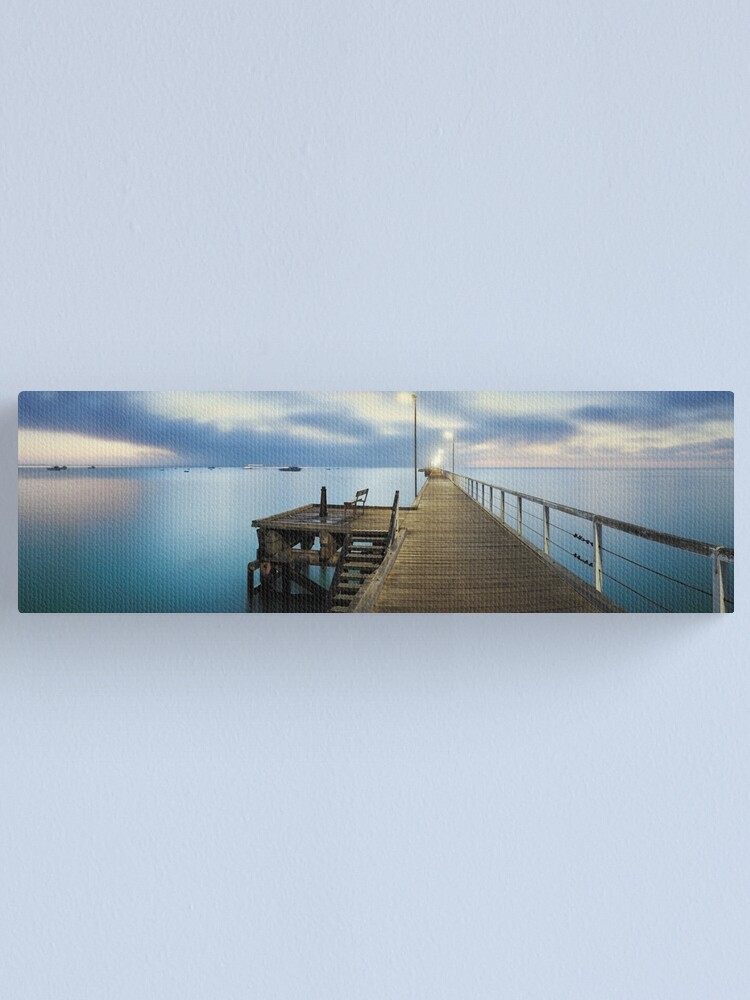 Thumbnail 1 of 3, Canvas Print, Beachport Jetty, South Australia designed and sold by Chockstone.