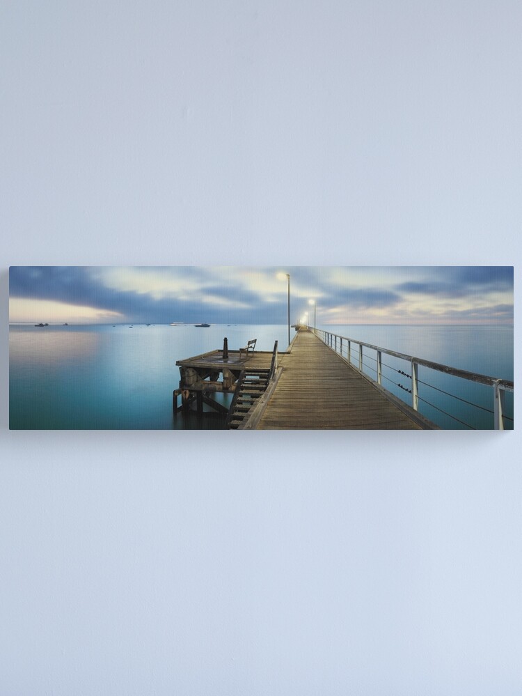 Thumbnail 1 of 3, Canvas Print, Beachport Jetty, South Australia designed and sold by Chockstone.