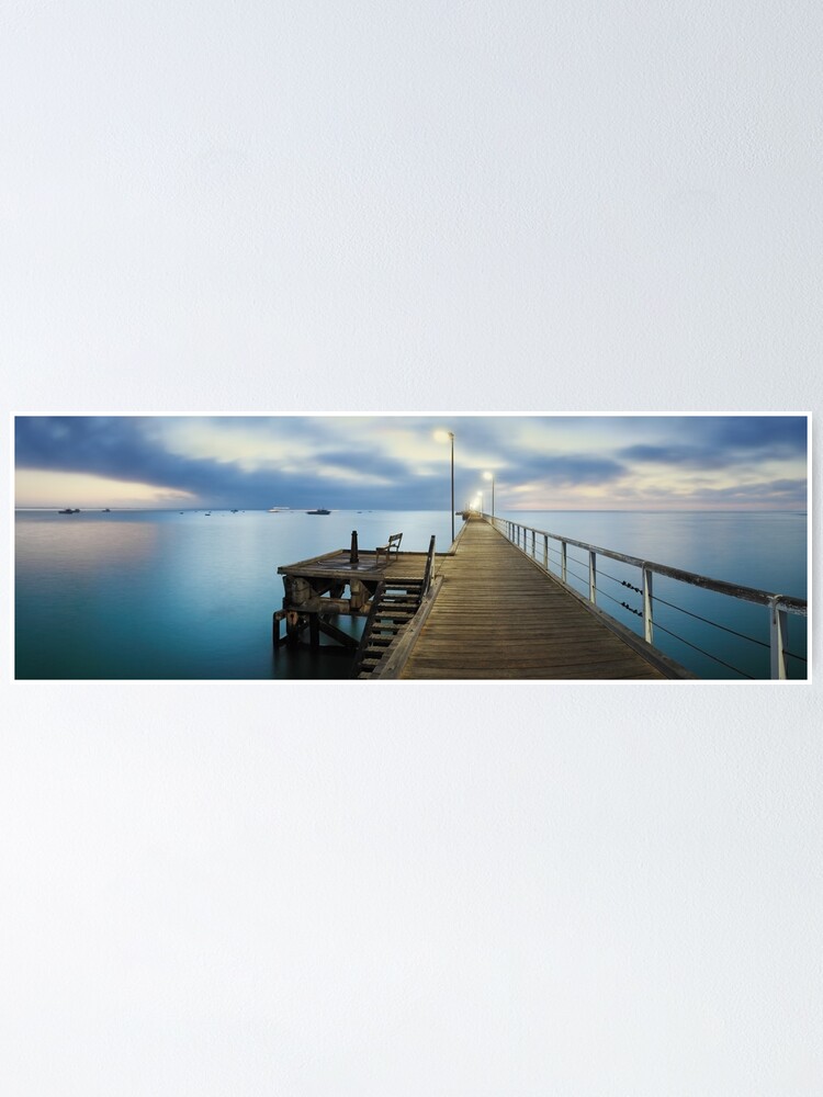 Thumbnail 1 of 3, Poster, Beachport Jetty, South Australia designed and sold by Chockstone.