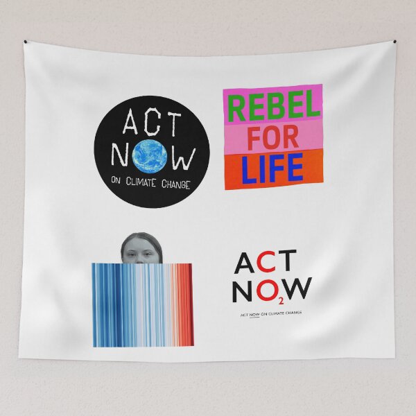 Item preview, ! NEW ! ACT NOW on CLIMATE CHANGE Sticker Pack (Number 1) designed and sold by Day Chapman.