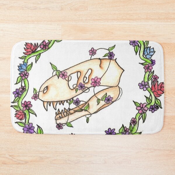 Item preview, Flower Dino Skull designed and sold by Dawnfeather.