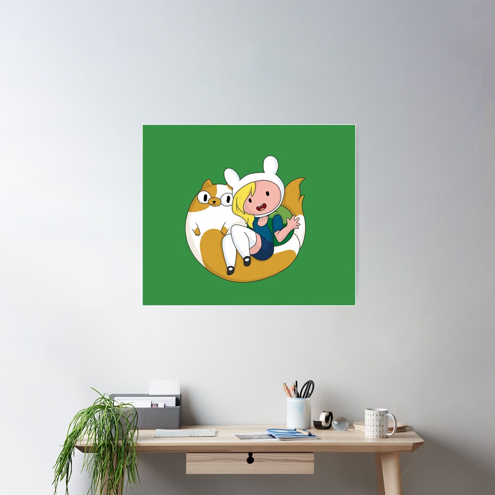 Adventure Time With Fionna and Cake Art Print Decor - POSTER 20x30