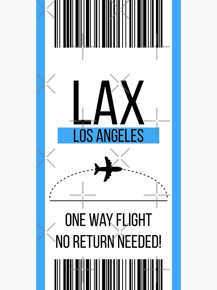 one way ticket to lax