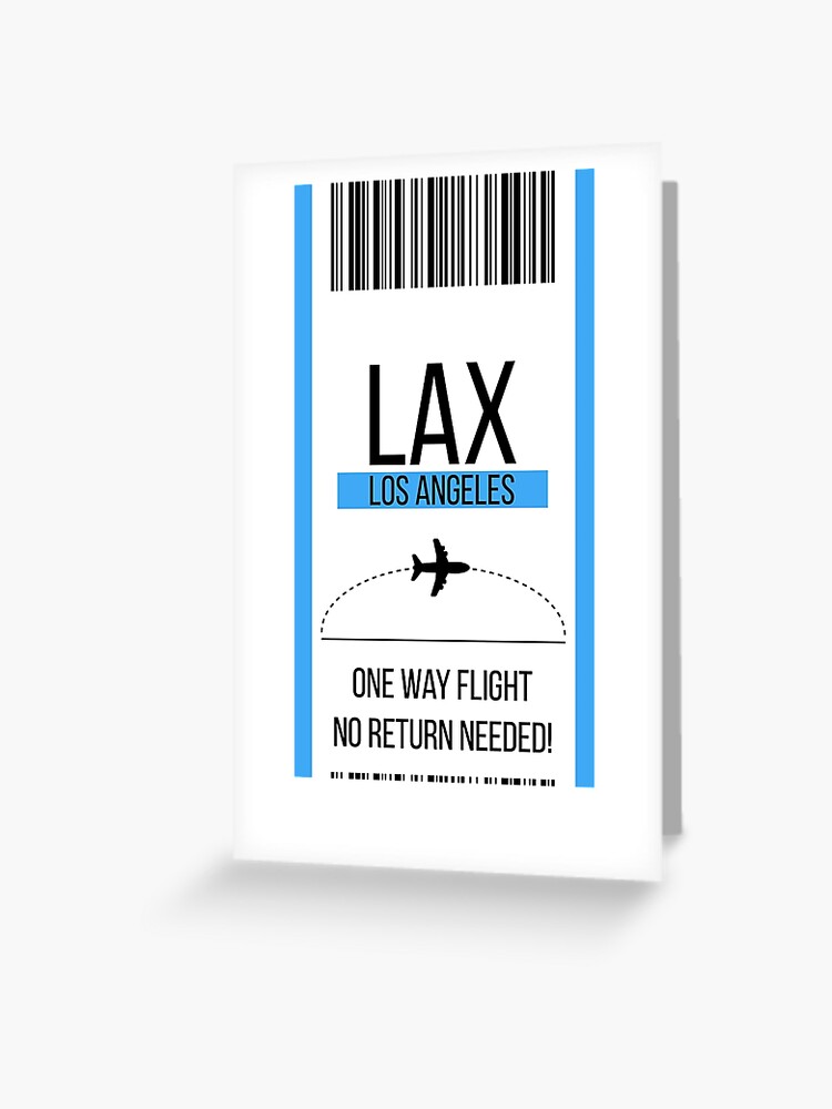 one way ticket to lax