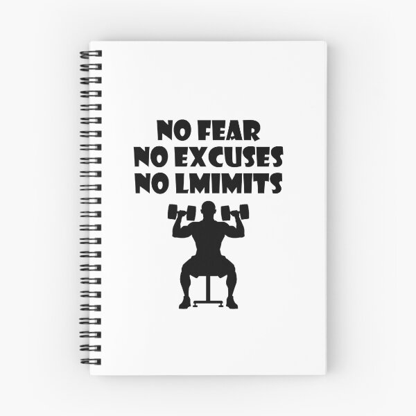 Item preview, NO FEAR NO EXCUSES NO LIMITS designed and sold by trainingclothes.