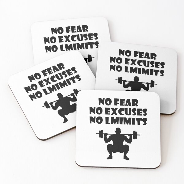 Item preview, NO FEAR NO EXCUSES NO LIMITS designed and sold by trainingclothes.