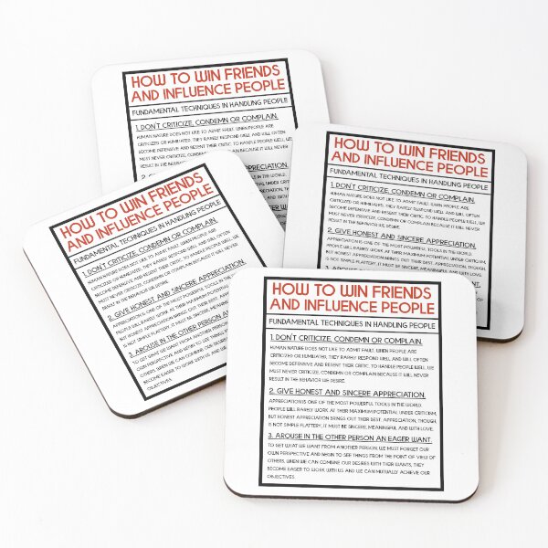 Item preview, How To Win Friends And Influence People - Fundamental Techniques In Handling People designed and sold by JackCurtis1991.
