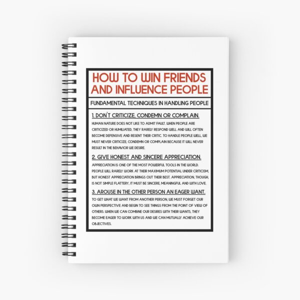 Item preview, How To Win Friends And Influence People - Fundamental Techniques In Handling People designed and sold by JackCurtis1991.