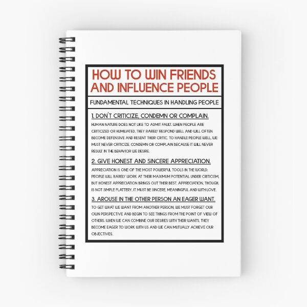 Item preview, How To Win Friends And Influence People - Fundamental Techniques In Handling People designed and sold by JackCurtis1991.