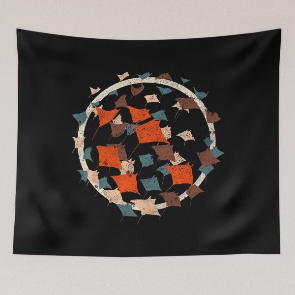 Item preview, Vintage Manta Ray Migration A Sea of Rays Gift designed and sold by Teeleo.