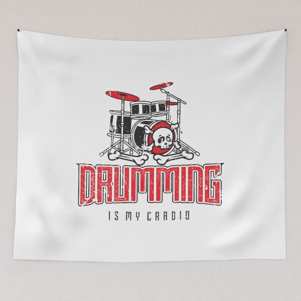 Item preview, Drumming Is My Cardio Drum Set Drummer Player designed and sold by phoxydesign.