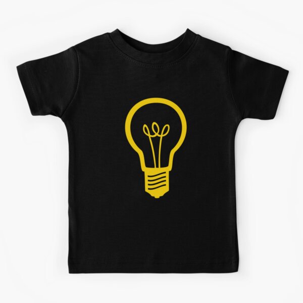 Light Bulb Kids T Shirt By Tshirtsbyms Redbubble - lightbulb t shirt roblox